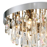 Sophia 10 Light Crystal Flush Ceiling Light – Polished Chrome
