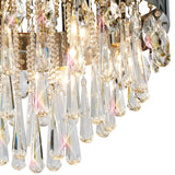 Sophia 10 Light Crystal Flush Ceiling Light – Polished Chrome