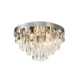 Sophia 10 Light Crystal Flush Ceiling Light – Polished Chrome
