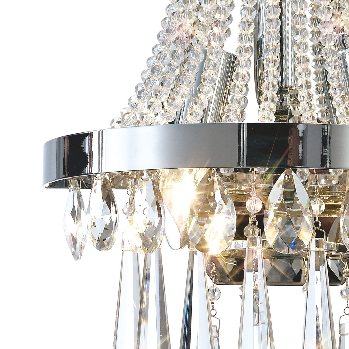 Sophia 3 Light Crystal Wall Light - Polished Chrome