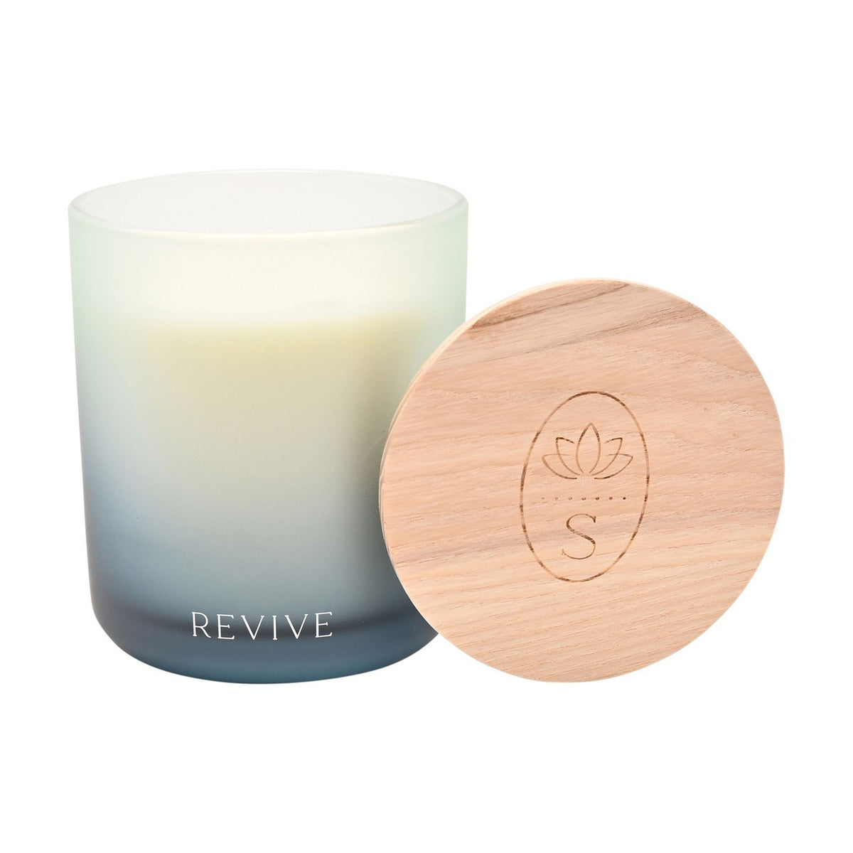 Revive Bergamot, Fir Balsam and Cedarwood Candle 270g - Blue