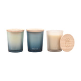 Pause Revive Relax Calm Set of 3 Scented Candles 70g - Blue
