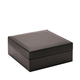 Square Jewellery Box with Mirror and Lift Up Lid - Black