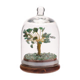 Aventurine Gemstone Dome Tree Ornament - Green & Clear