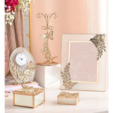 Classic Butterfly and Leaf Spray Metal Photo Frame - Gold