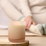 Balance Pink Pepper, Geranium & Amber Scented Candle - Off White