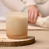 Breathe Eucalyptus, Sage & Vetiver Scented Candle - Off White