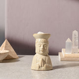 Praying Buddha Bust Ceramic Oil and Wax Melt Burner - Cream