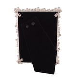 Classic Daisy Metal Photo Frame 5 x 3.5in - White & Black