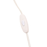 Natural Rock Salt Lamp with Inline Cord Switch 1-2kg - White