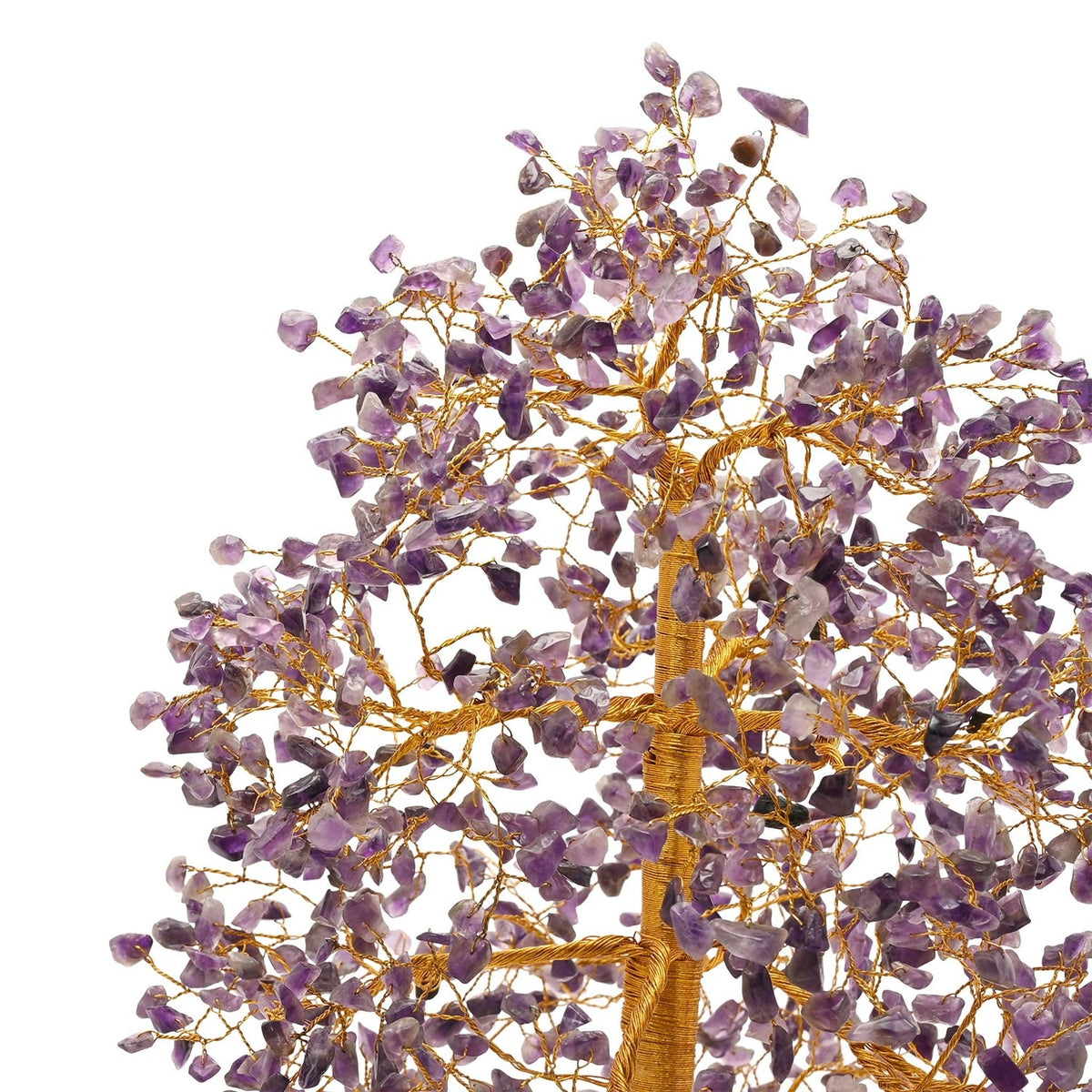 Amethyst Tree of Life Ornament with 1500 Beads - Purple