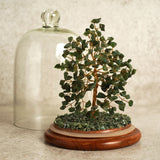 200 Bead Aventurine Gemstone Dome Tree Ornament - Green