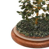 200 Bead Aventurine Gemstone Dome Tree Ornament - Green