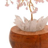 Rose Quartz LED Glow Tree Light-Up Decoration - Pink & Brown