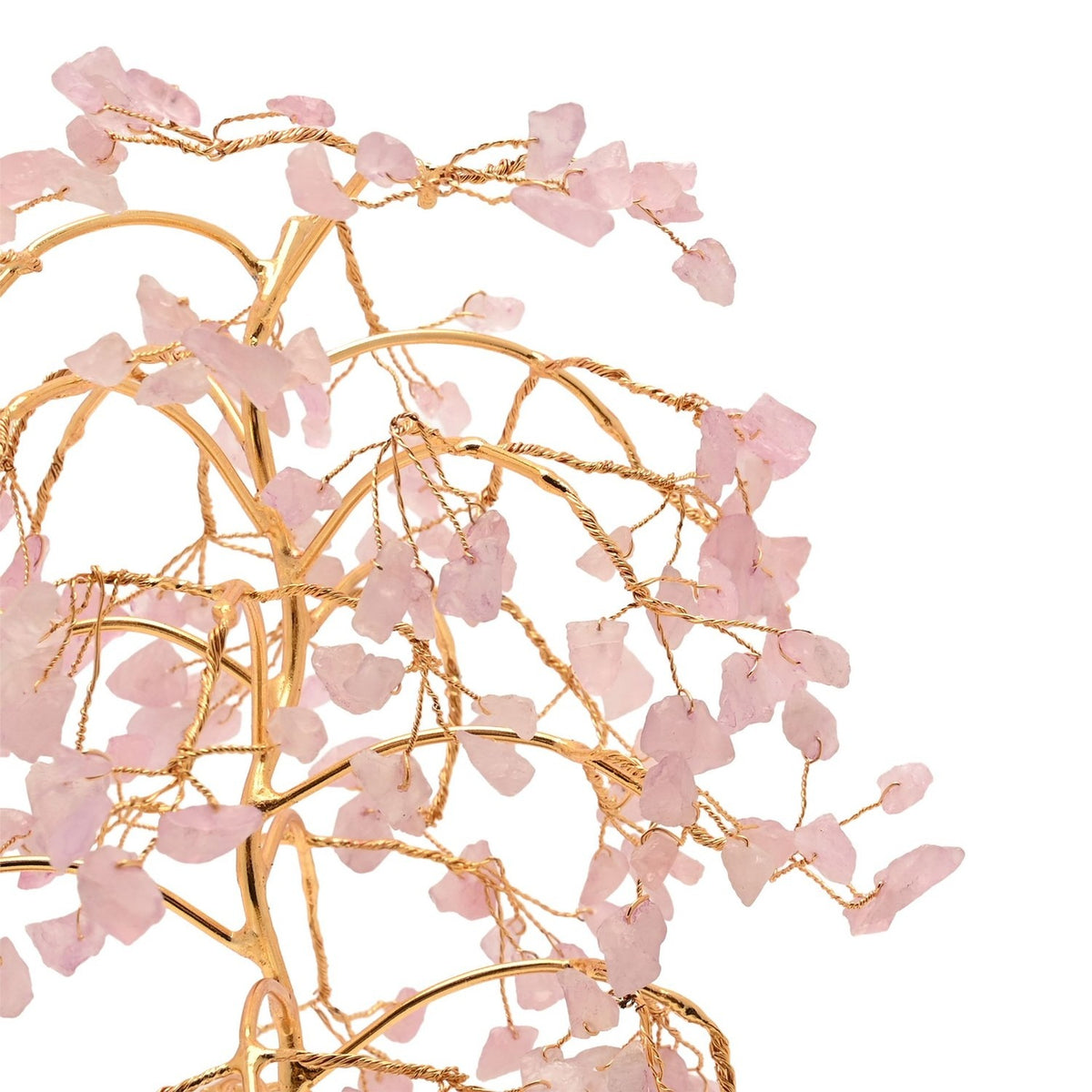 Rose Quartz LED Glow Tree Light-Up Decoration - Pink & Brown