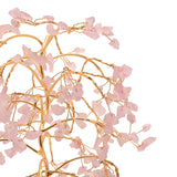 Rose Quartz LED Glow Tree Light-Up Decoration - Pink & Brown