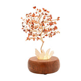 Carnelian LED Glow Tree Light-Up Decoration 25cm - Orange
