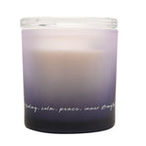 Amethyst Crystal Infused Lidded Scented Candle 380g - Purple