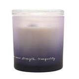 Amethyst Crystal Infused Lidded Scented Candle 380g - Purple