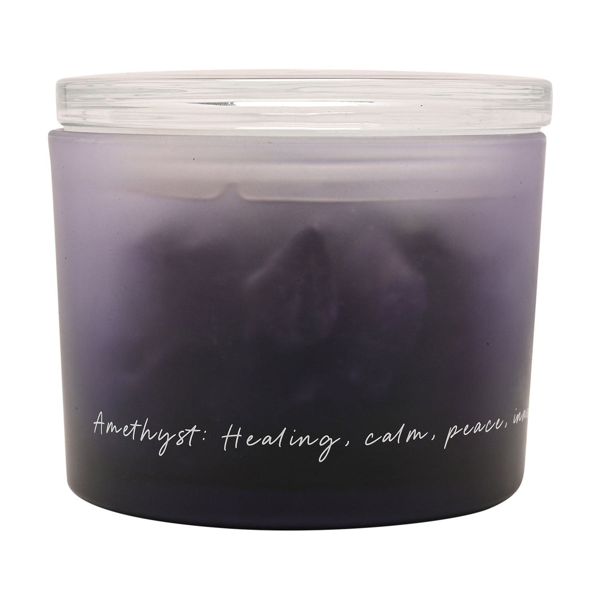 Amethyst Crystal Bowl Diffuser with Oil - Purple & Black