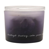 Amethyst Crystal Bowl Diffuser with Oil - Purple & Black