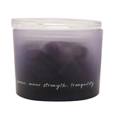Amethyst Crystal Bowl Diffuser with Oil - Purple & Black
