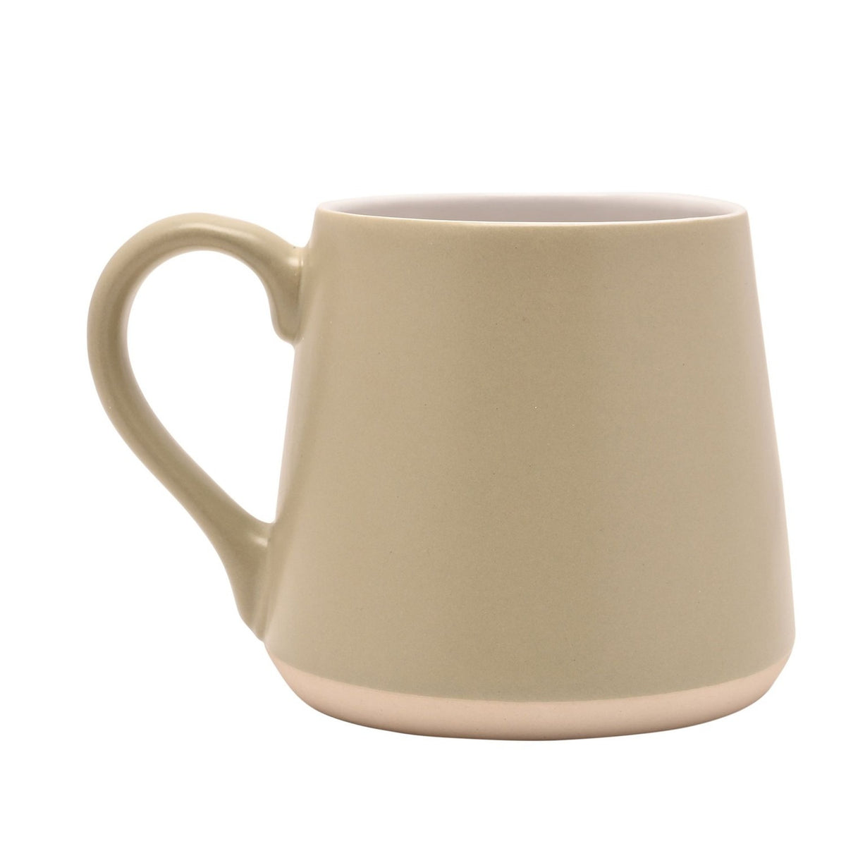 Be You Slogan Tapered Earthenware Mug - Sage & White