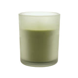 Zest & Bloom Matt Scented Candle with Floral Sprig - Green