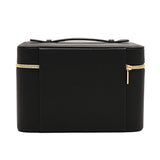 Large Plastic Jewellery Box with Mirror - Black & Cream