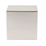 Bevelled Square 3 Drawer Mirror Glass Jewellery Box - Silver