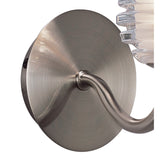 Sphere 1 Light Wall Light With Switch - Satin Nickel