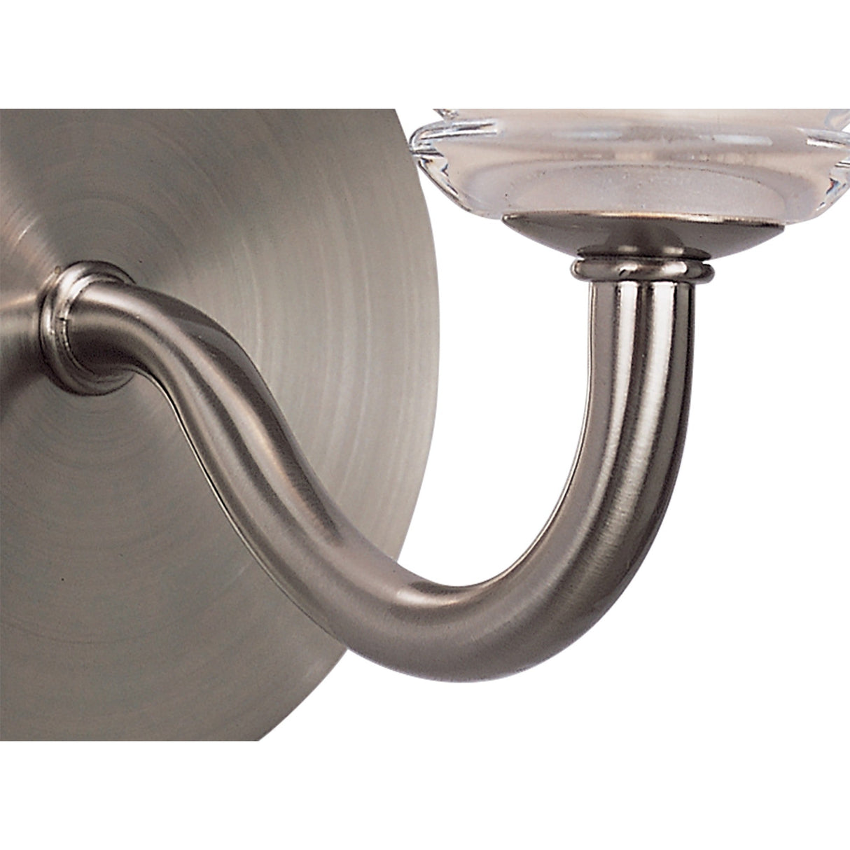 Sphere 1 Light Wall Light With Switch - Satin Nickel