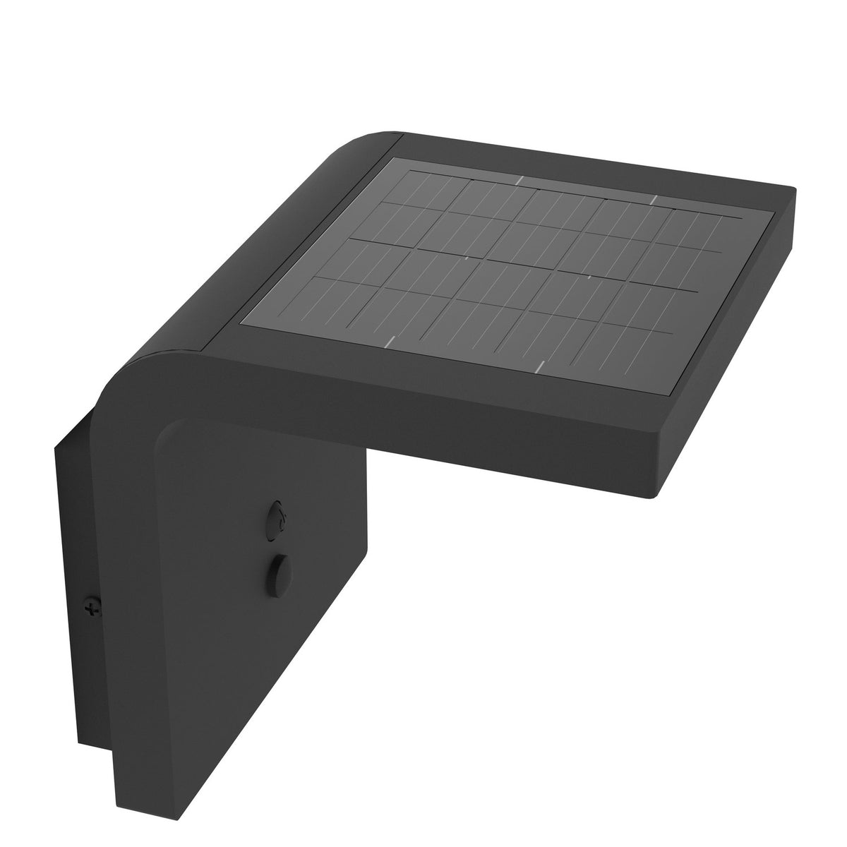Spiante Solar Wall Light with Motion Sensor - Black & White