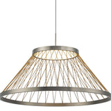 Spider 60cm LED Pendant Light 43W 3000K - Matt Grey & Brown