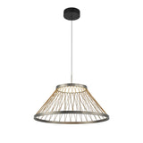 Spider 60cm LED Pendant Light 43W 3000K - Matt Grey & Brown