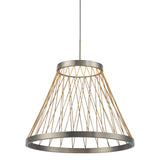 Spider 40cm LED Pendant Light 20W 3000K - Matt Grey & Brown