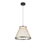 Spider 40cm LED Pendant Light 20W 3000K - Matt Grey & Brown