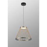 Spider 40cm LED Pendant Light 20W 3000K - Matt Grey & Brown