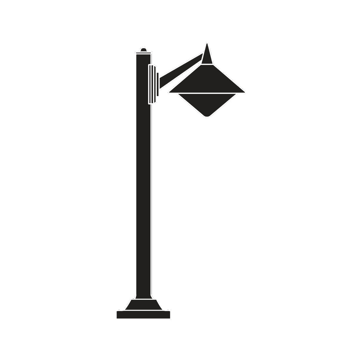 Splay Cast Aluminium Outdoor Bollard Light