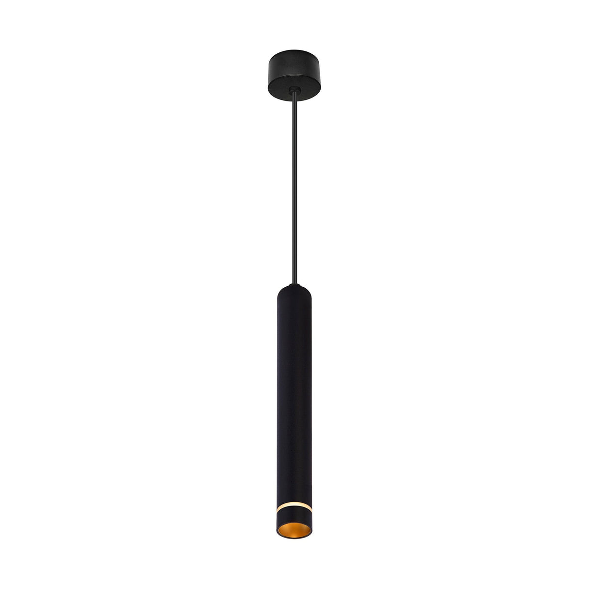 Split 6.5cm 1 Light Pendant Light - Black