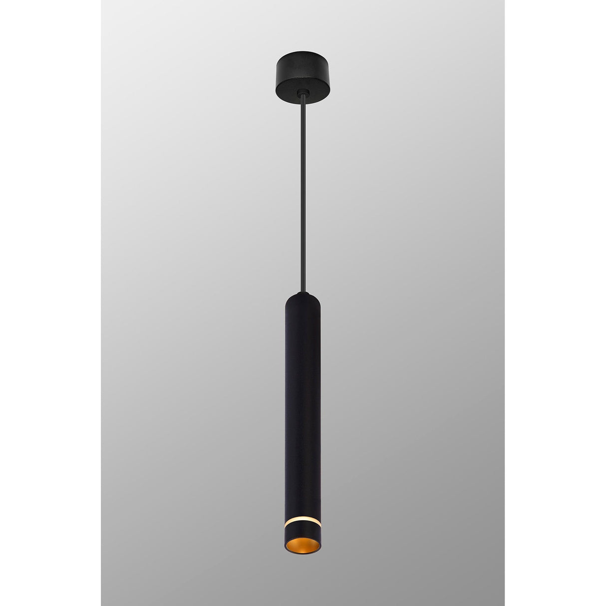 Split 6.5cm 1 Light Pendant Light - Black