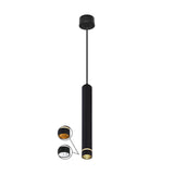 Split 6.5cm 1 Light Pendant Light - Black