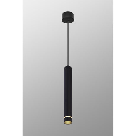 Split 6.5cm 1 Light Pendant Light - Black