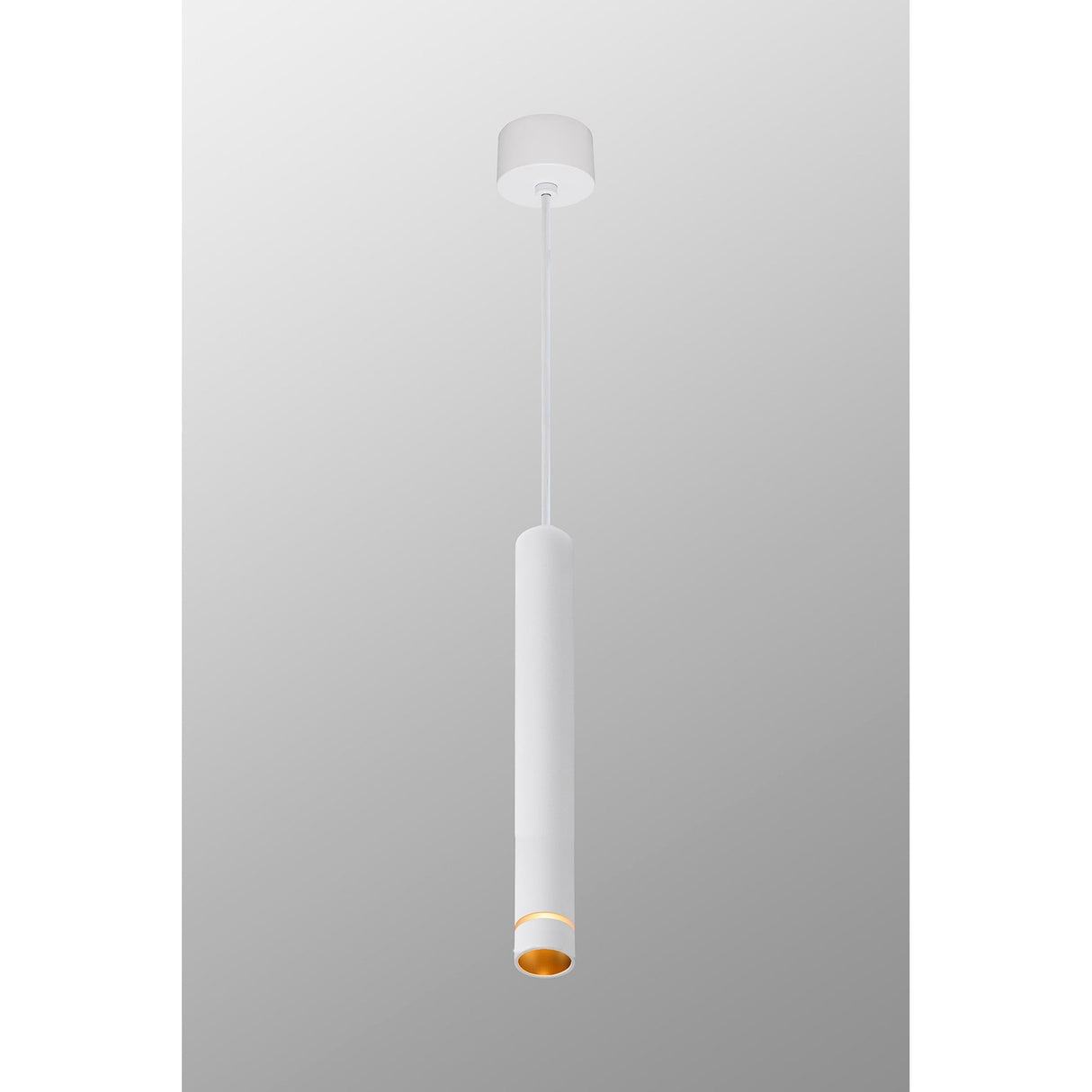 Split 6.5cm 1 Light Pendant Light - White