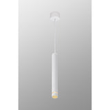 Split 6.5cm 1 Light Pendant Light - White