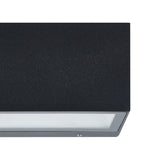 Spongano LED 2 Light Outdoor Wall Light 18.5cm - Black