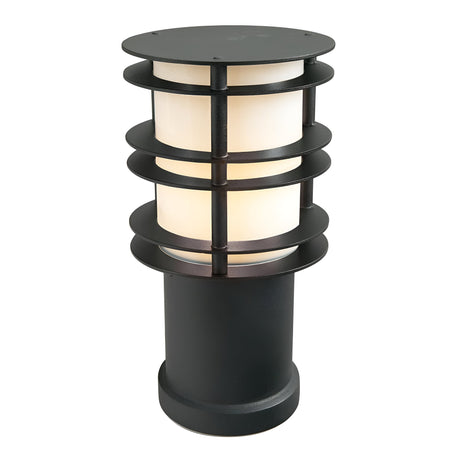 Stockholm 1 Light Small Bollard - Black