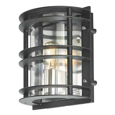 Stockholm 1 Light Flush Light - Black