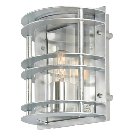 Stockholm 1 Light Flush Light - Galvanised