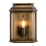 St Martins 1 Light Wall Lantern - Aged Brass